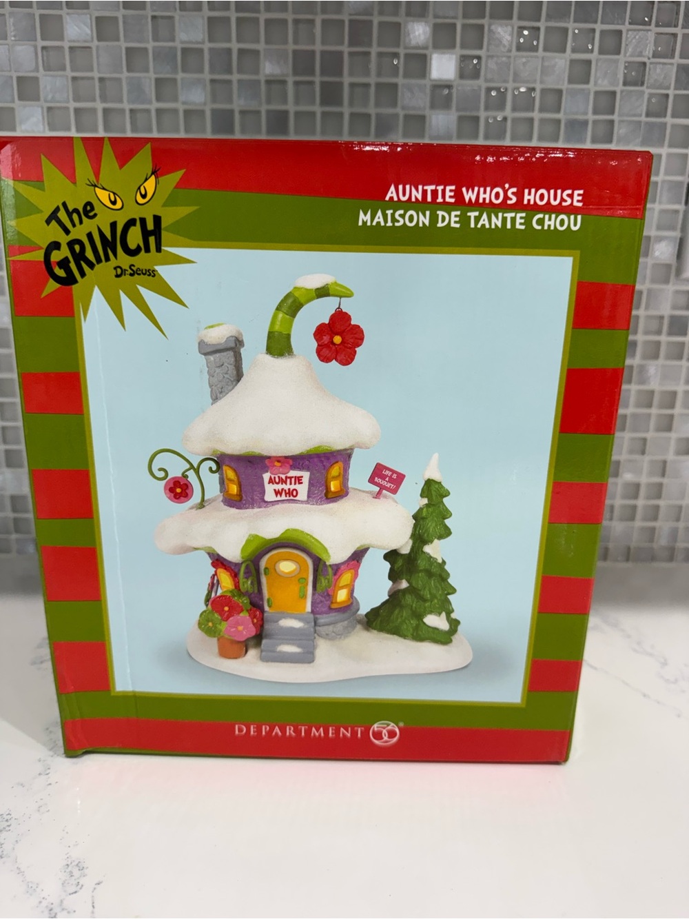 NIB The Grinch Dr. Seuss Auntie Who's House Christmas Decor